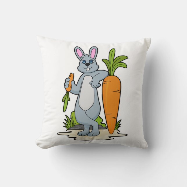 Cojín Decorativo Conejo con zanja (Anverso)