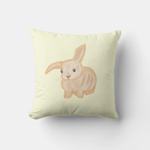Cojín Decorativo Conejo de conejo marrón lindo - transparente en am