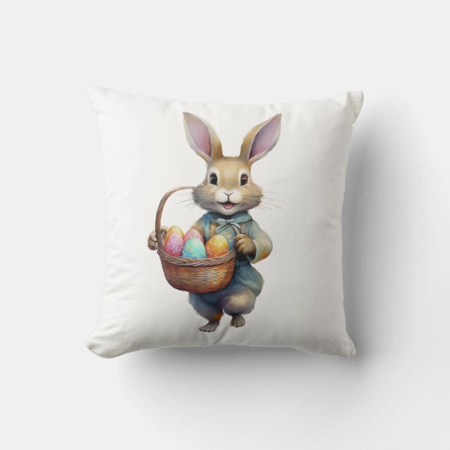 Cojín decorativo Conejo de Pascua (Anverso)