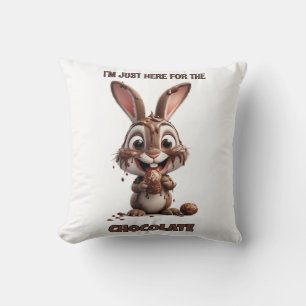 Cojín Decorativo Conejo de Pascua Divertido – Diseño de Pascua Lind