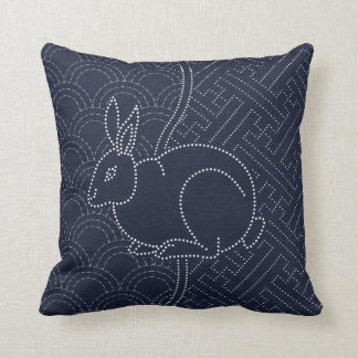 Cojín Decorativo Conejo japonés del sashiko