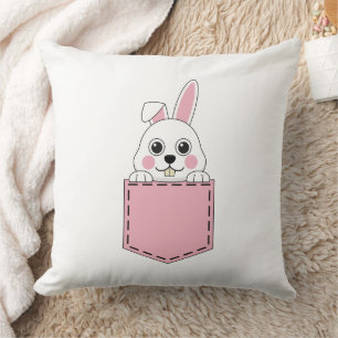 Cojín Decorativo Conejo Mascota de Bolsillo