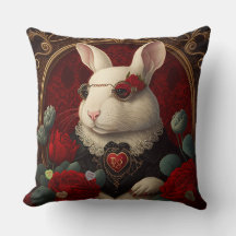 Conejo Steampunk Pillow Fantasy Pillow Child