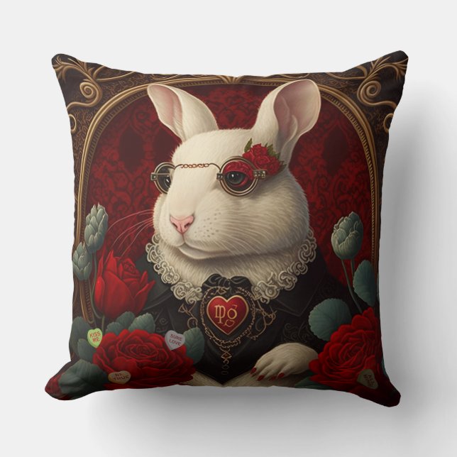 Cojín Decorativo Conejo Steampunk Pillow Fantasy Pillow Child (Anverso)