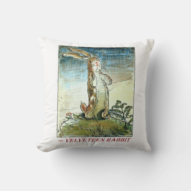Cojín Decorativo Conejo Velveteen de Margery Williams (Anverso)