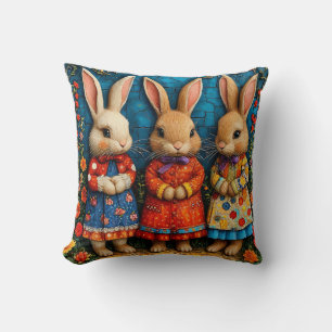 Cojín Decorativo conejos animados
