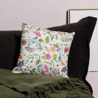 Conejos, mariposas y flores