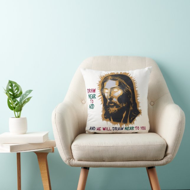 Cojín Decorativo Conexión Divina: Acércate a Dios (Silla)