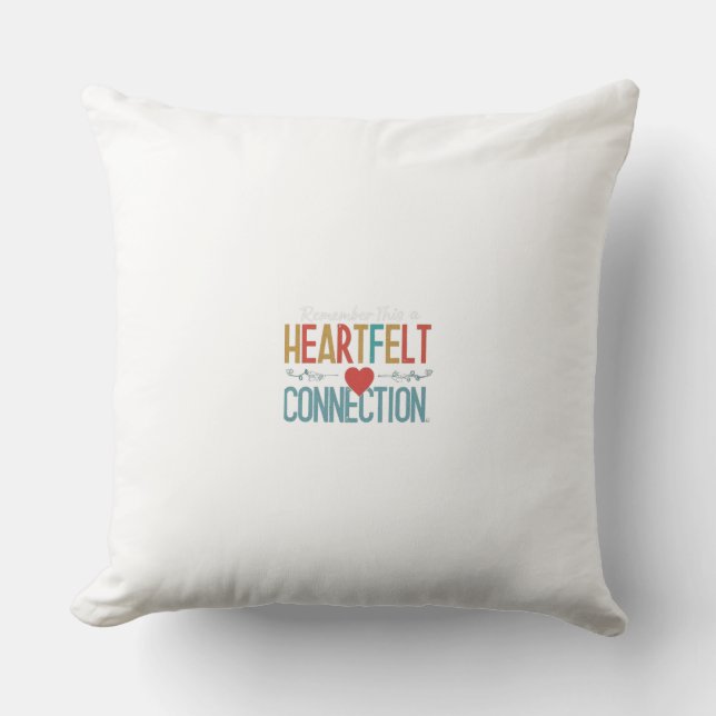 Cojín Decorativo Conexión sincera (Anverso)