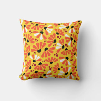 Cojín Decorativo Confetti deflor en amarillo limón