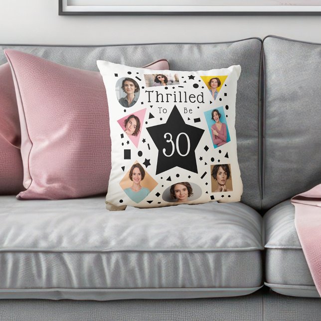 Cojín Decorativo Confetti Encantado De Cumplir 30 Años (Subido por el creador)