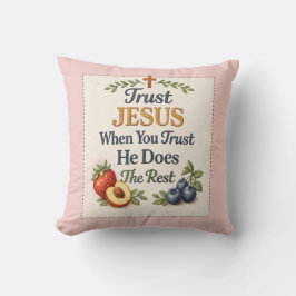 Cojín Decorativo CONFÍA EN JESÚS- Fe -Almohada