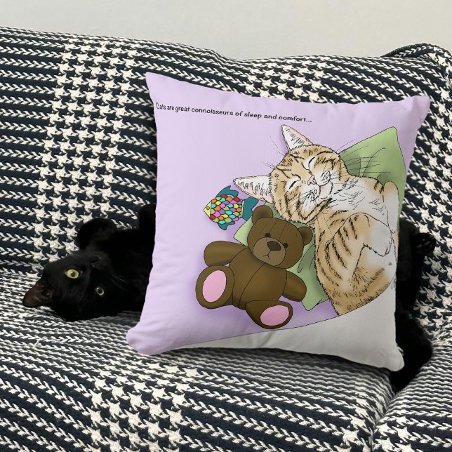 Cojín Decorativo Confort Cat Purple Blanket (Subido por el creador)