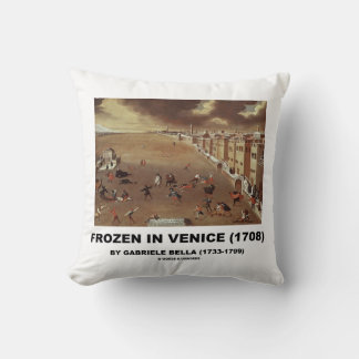 Cojín Decorativo Congelado en Venecia (1708) por Gabriele Bella