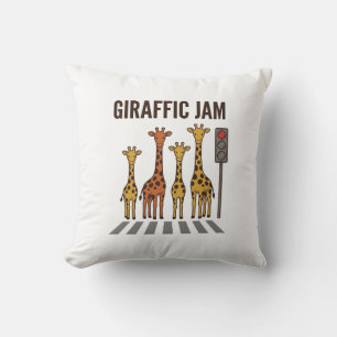 Cojín Decorativo Congestión Giraffic Paso de Jirafa Divertido Vecto