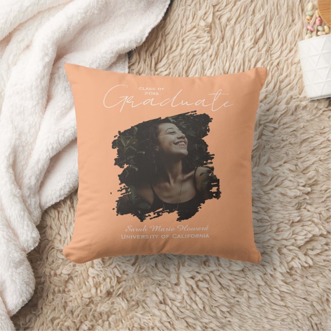 Cojín Decorativo Congratulations Graduation Customizable Photo Text (Manta)