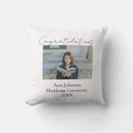 Cojín Decorativo Congratulations photo graduate name university yea