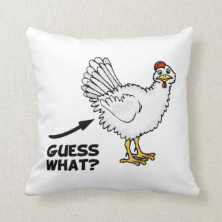 Cojín Decorativo Conjetura qué extremo del pollo