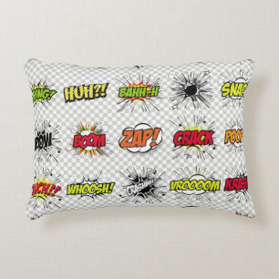 Cojín Decorativo conjunto abstracto de objetos de arte pop en un fo