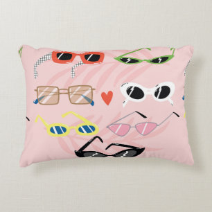 Cojín Decorativo Conjunto de gafas de sol de moda al estilo persona