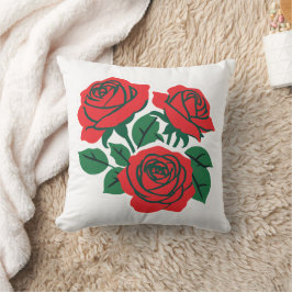 Cojín Decorativo Conjunto de Rosas
