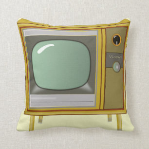 COJÍN DECORATIVO CONJUNTO DE TELEVISIÓN DE RETRO