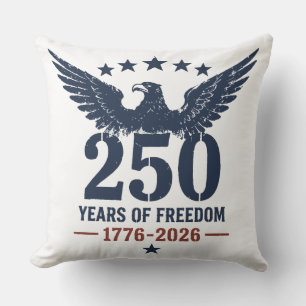 Cojín Decorativo Conmemoración Águila Patriótica 250 Aniversario EE