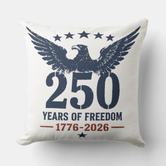 Cojín Decorativo Conmemoración Águila Patriótica 250 Aniversario EE
