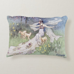 Cojín Decorativo CONNIE ~FAIRY LIBRO 1913 ~ Goble de pintura de épo