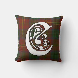 Cojín Decorativo Connolly Clan Tartan Monogram