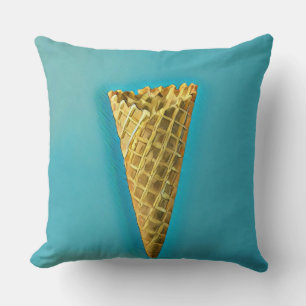 Cojín Decorativo Cono de gofre para los amantes de los helados