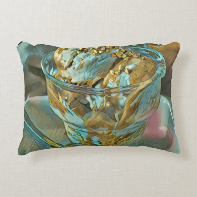 Cojín Decorativo Cono de helado de verano (Anverso)