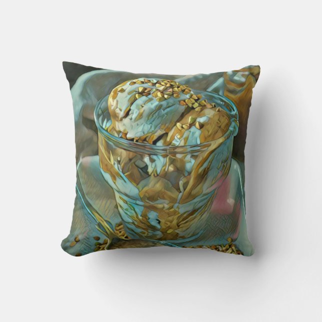 Cojín Decorativo Cono de helado de verano (Anverso)