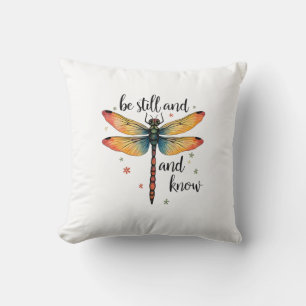 Cojín Decorativo Conócete y estate quieto Floral Dragonfly Cristian