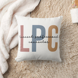 Cojín Decorativo Consejero Profesional con Licencia LPC