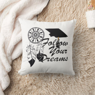 Cojín Decorativo Consejo de Graduación: ¡Sigue Tus Sueños!