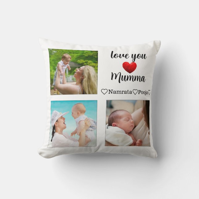 Cojín Decorativo Conservación del regalo del día de la madre person (Anverso)