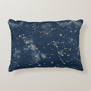 Cojín Decorativo Constelación Celeste - Noche Estrellada
