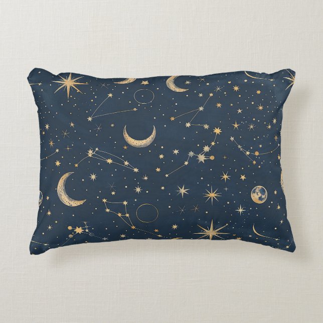 Cojín Decorativo Constelación celeste - Noche estrellada (1) (Anverso)