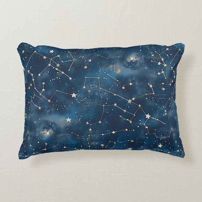 Cojín Decorativo Constelación celeste - Noche estrellada (6) (Anverso)