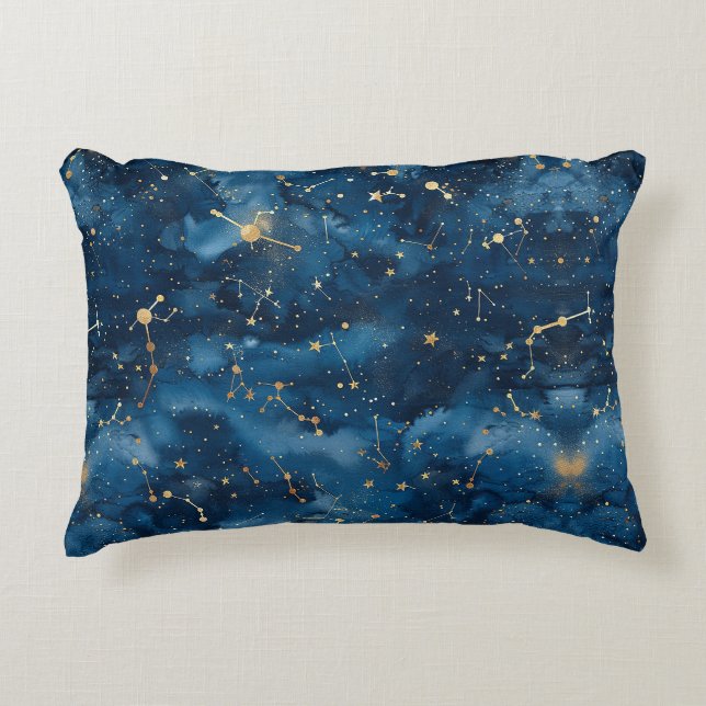 Cojín Decorativo Constelación celeste - Noche estrellada (7) (Anverso)