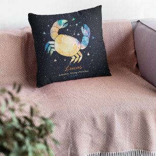 Cojín Decorativo Constelación de Cáncer Zodiaco Galaxia de Estrella