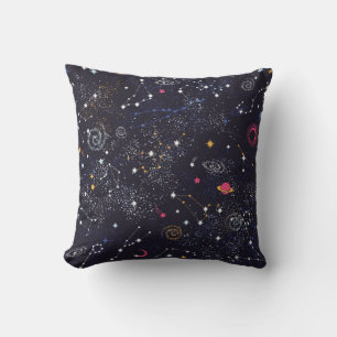 Cojín Decorativo Constelación de galaxia espacial sin fisuras