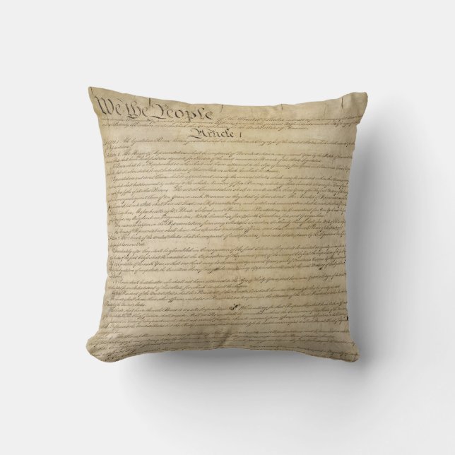 Cojín Decorativo Constitución de Estados Unidos (Anverso)