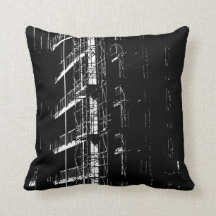 Cojín Decorativo Construcción del alto contraste