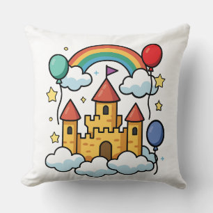 Cojín Decorativo Construyendo Castillos en el Cielo
