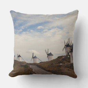 Cojín Decorativo Consuegra, antiguos molinos de viento de La Mancha