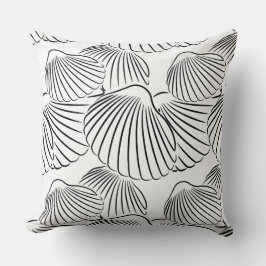 Cojín decorativo contemporáneo de cascos blancos y