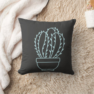 Cojín Decorativo Contorno de cactus