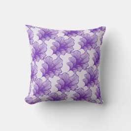 Cojín Decorativo Contorno de Petales Púrpura